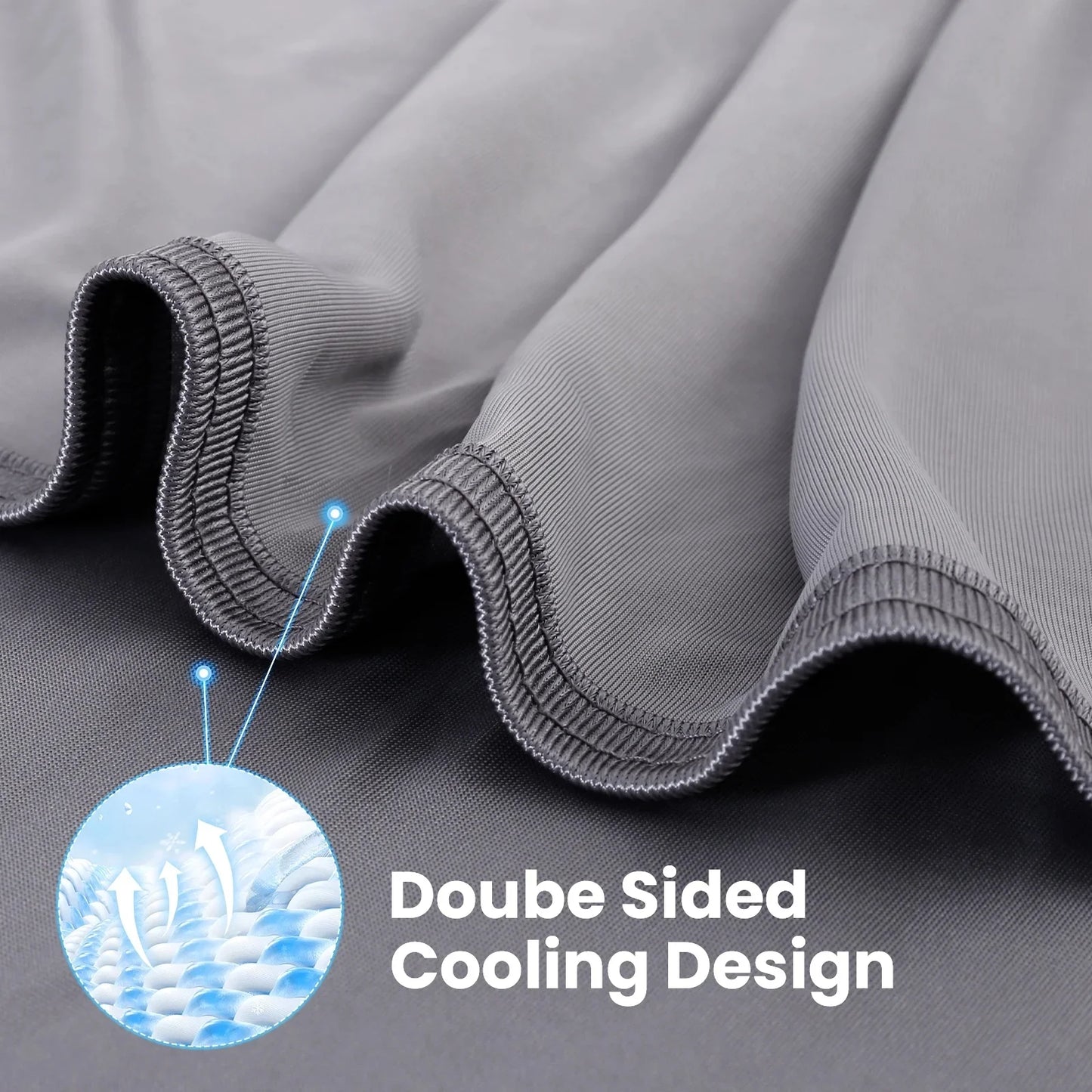 Aship Gradient Cooling Blanket, Double-Sided Q-Max>0.5 Arc-Chill Summer Blanket for Bed Sofa Chair Travel, Absords Heat to Keep Body Cool for Hot Sleeper & Night Sweats