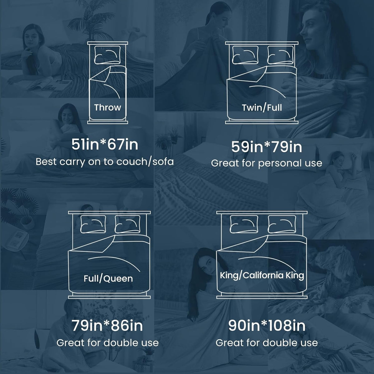 Aship Strip Cooling Blanket Queen Size 79“X86" Gray Japanese Summer Blanket Arc-Chill Cool Bed Blanket Q-Max>0.5 Breathable Skin-Friendly Double-Sided Ice Cold Summer Blankets for Beds Sofa Trave