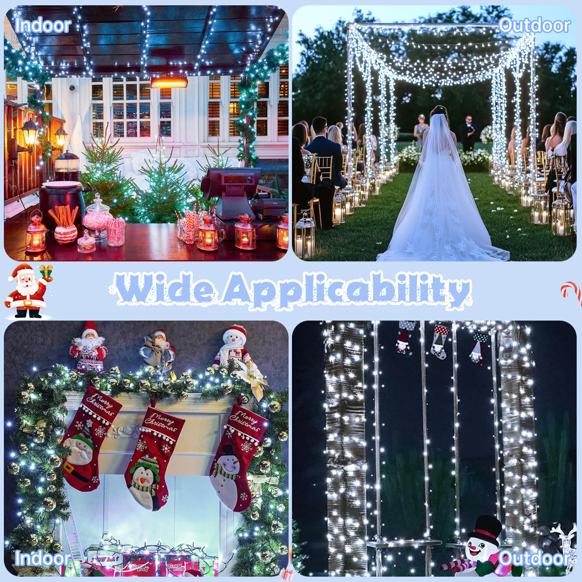 Aship 1000LED Christmas Light String, 82Ft Plug in Christmas Tree Lights with 8 Modes & Memory, IP44 Waterproof Indoor/Outdoor Decor for Holiday Wedding Party