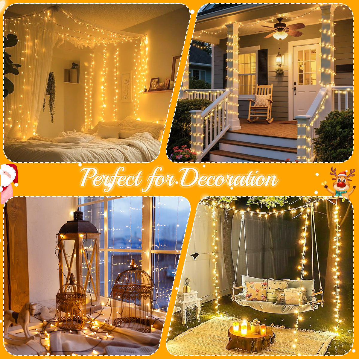 Aship 1000LED Christmas Light String, 82Ft Plug in Christmas Tree Lights with 8 Modes & Memory, IP44 Waterproof Indoor/Outdoor Decor for Holiday Wedding Party