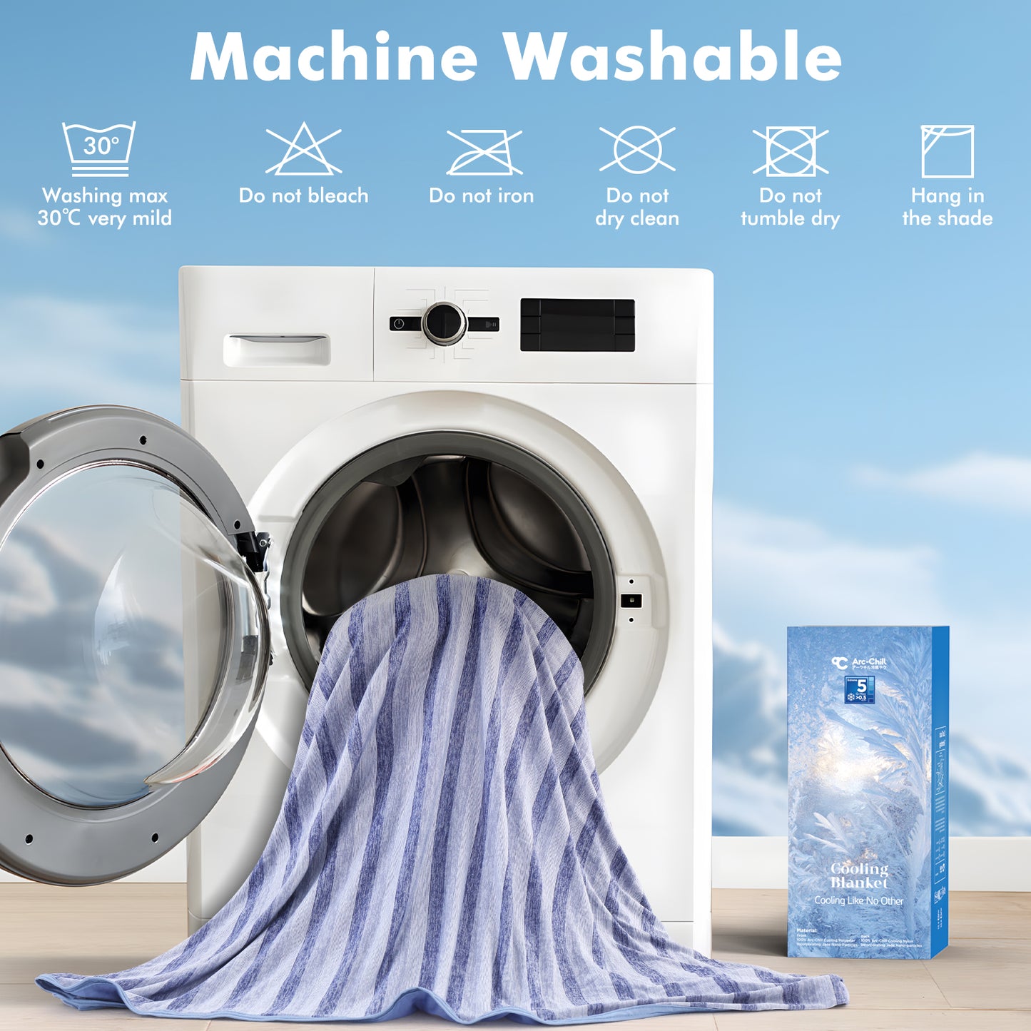 Cooling Blanket, Aship Summer Blanket Japanese Arc-Chill Cool Fiber Q-Max>0.5 Lightweight Double-sided Cold Blanket for Hot Sleepers