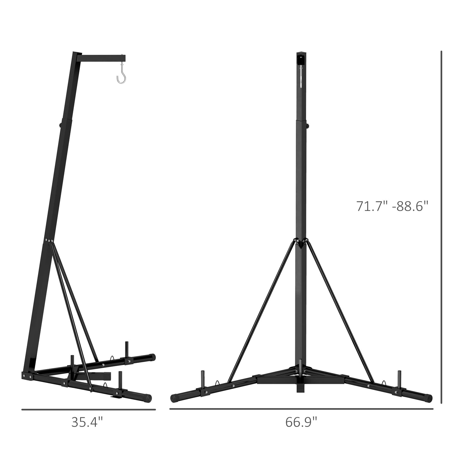 Aship Foldable Punching Bag and Speed Bag Stand