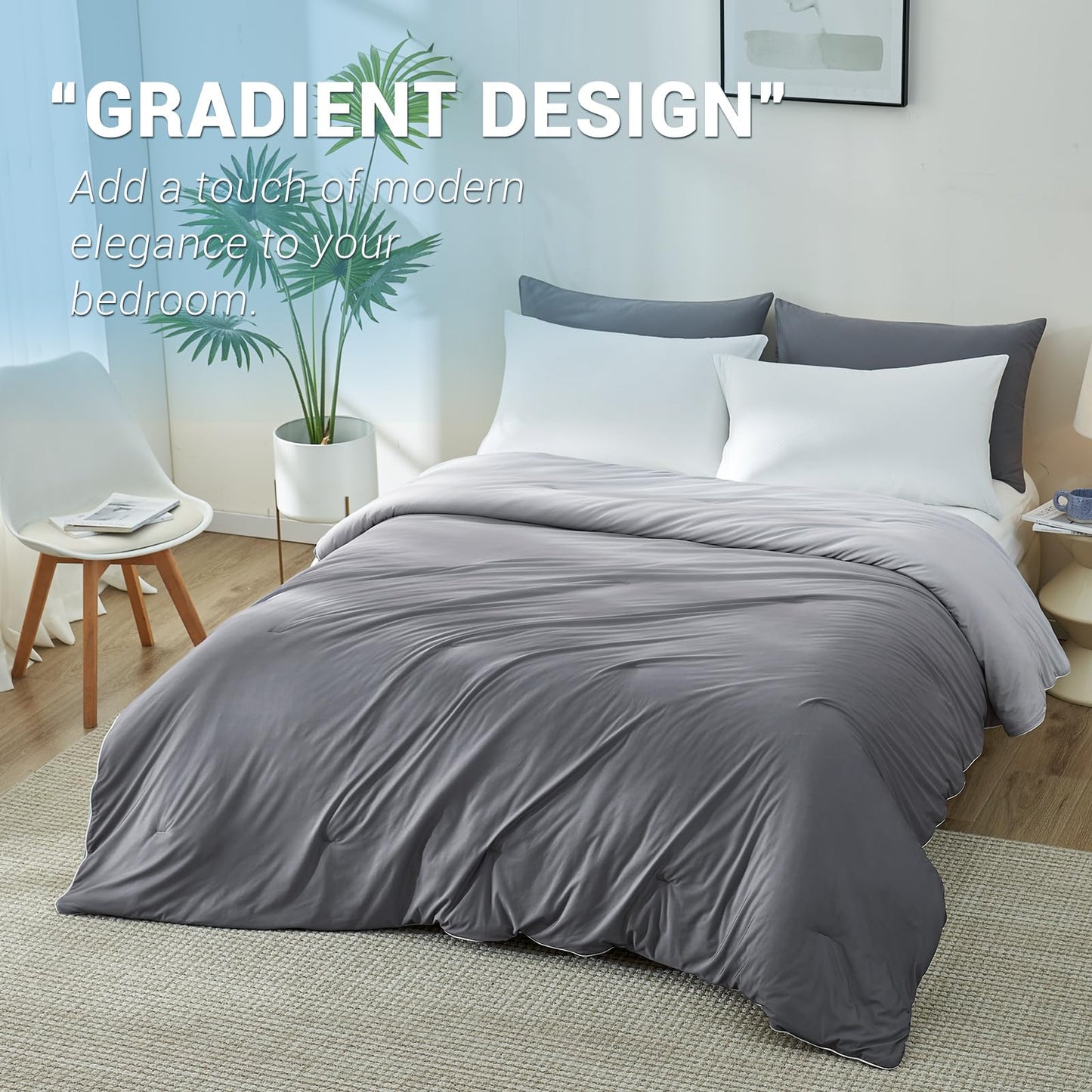 Aship Cooling Comforter for Hot Sleepers, 79*87", Arc-Chill 3.0 Cool Fabric Cooling Blanket, Washable, Cloud-Like Softness