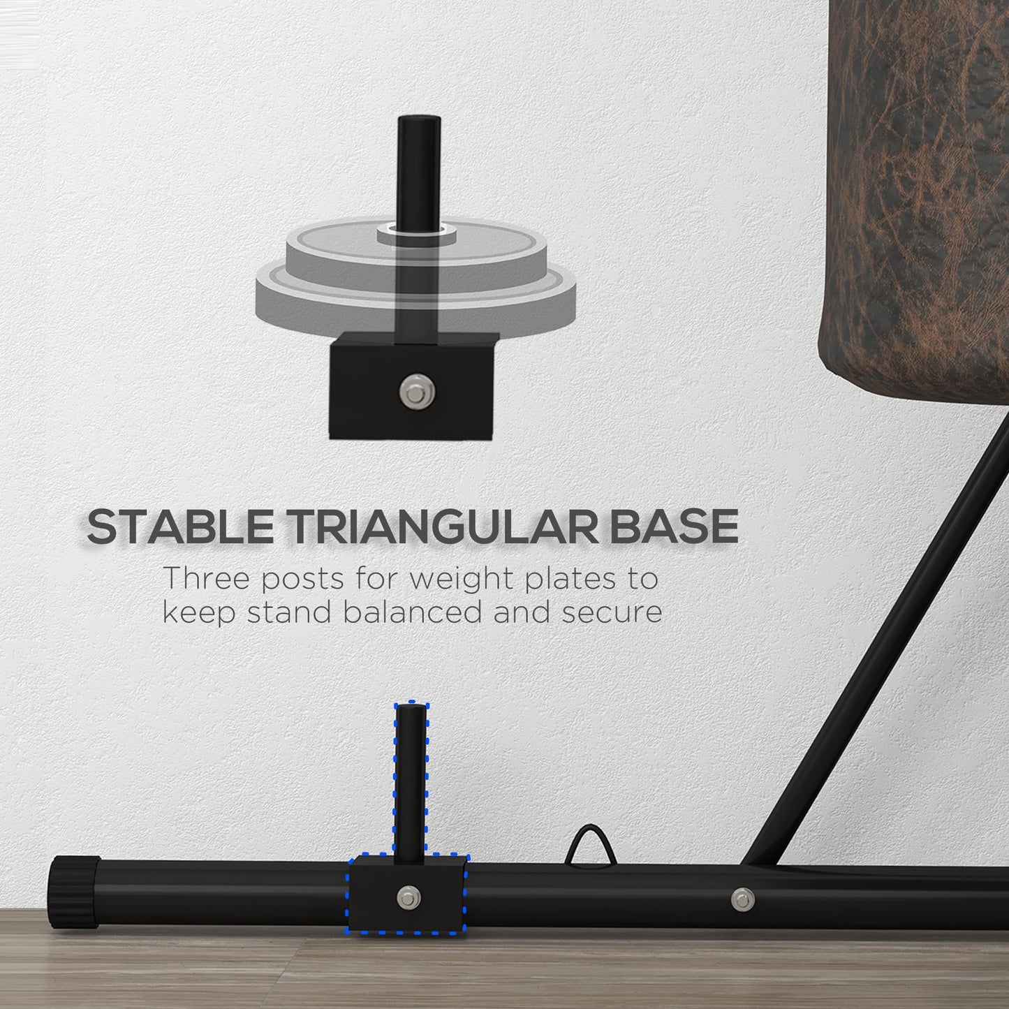 Aship Foldable Punching Bag and Speed Bag Stand