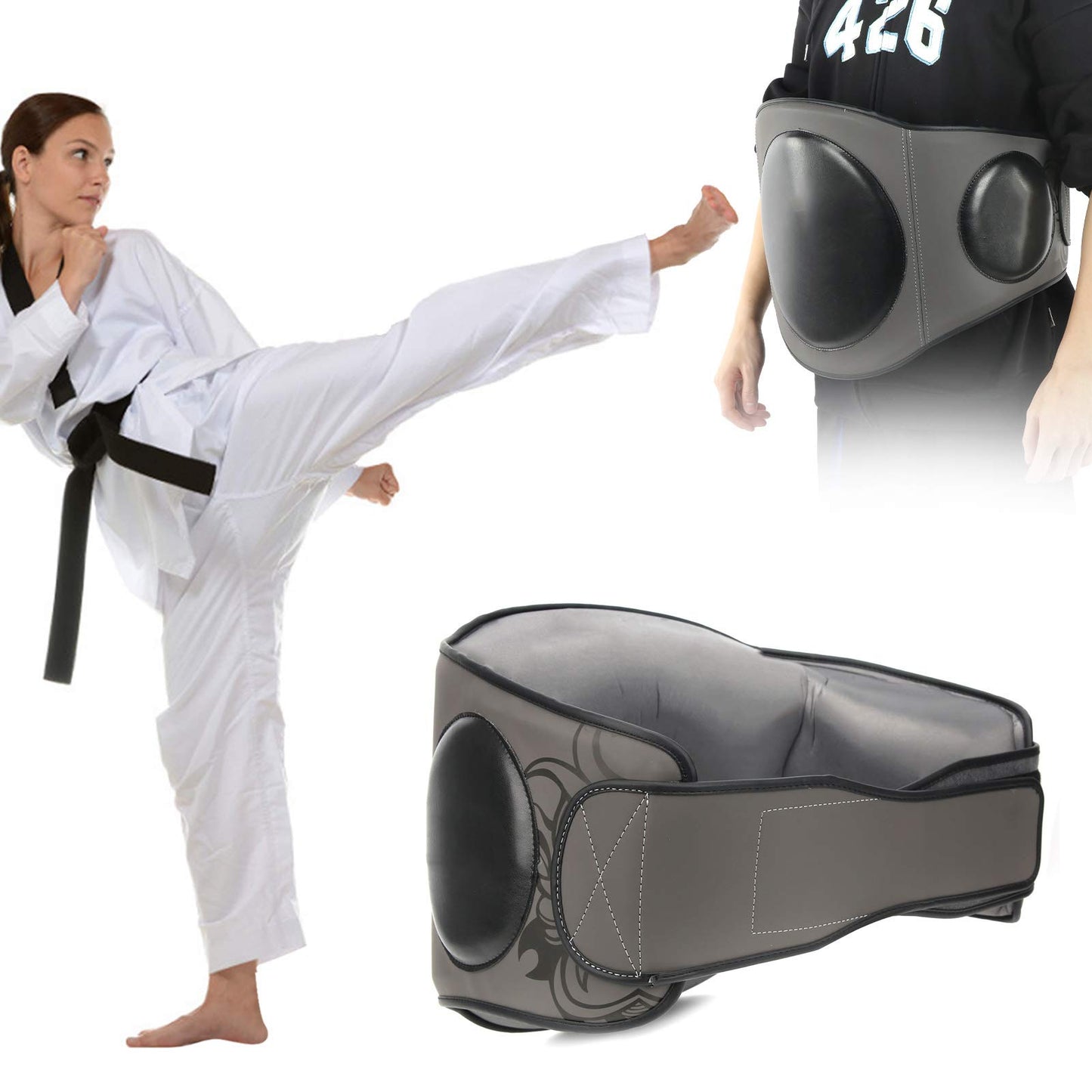 Boxing Belly Protector with Four‑layer Cushioning Design