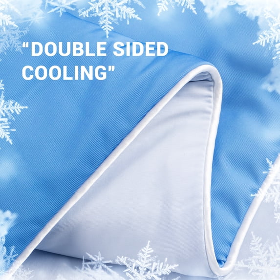 Aship Cooling Comforter King Size, Gradient Dual-Sided Q-Max>0.5 Arc-Chill Summer Comforter, Breathable Skin-Friendly Cooling Quilt for Hot Sleepers 90" x 108" Blue