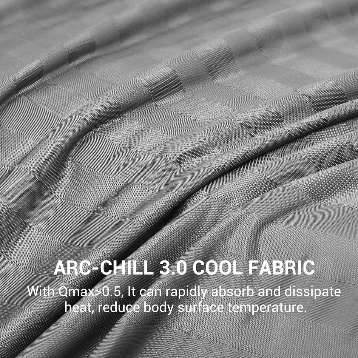 Aship Strip Cooling Blanket Queen Size 79“X86" Gray Japanese Summer Blanket Arc-Chill Cool Bed Blanket Q-Max>0.5 Breathable Skin-Friendly Double-Sided Ice Cold Summer Blankets for Beds Sofa Trave