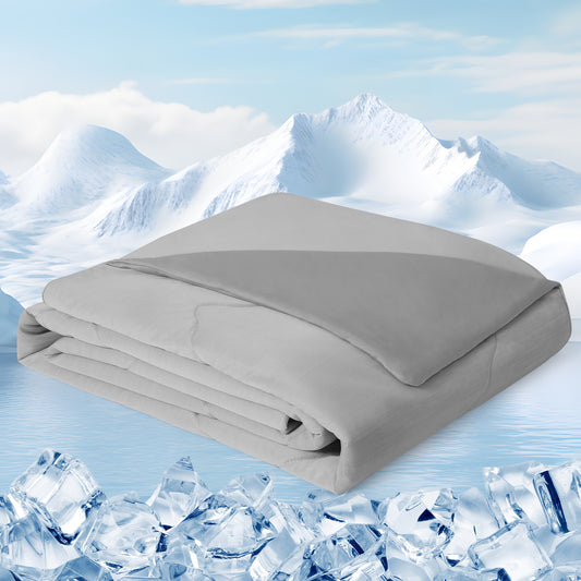 Aship Cooling Comforter Queen Size, Double Sided Summer Comforter for Hot Sleepers, Q-Max >0.45, Arc-Chill Fabric, Lightweight Breathable Cooling Quilt 79*87 in