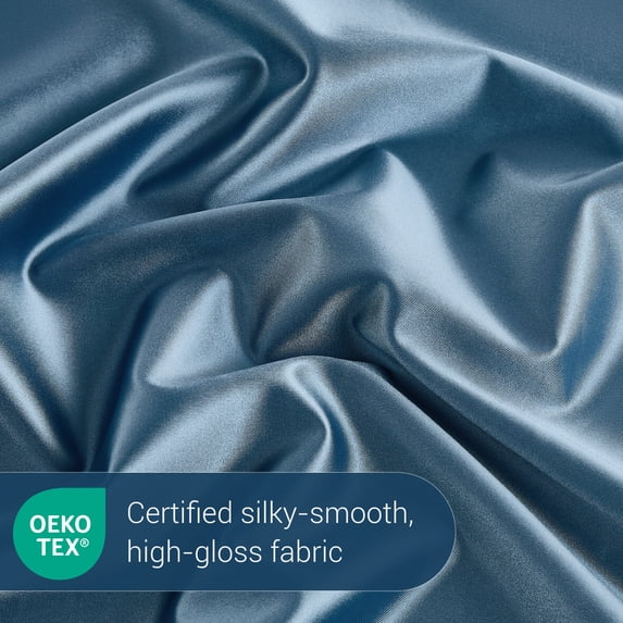 Aship Arc-Chill 3.0 Cooling Pillow Cases, Q-max >0.5 Jade-Infused Silky Pillowcase for Hair & Skin, Breathable & Moisture-Wicking, Hidden Zipper, Machine Washable, Queen 20''x30'', 2 Pack Haze Blue