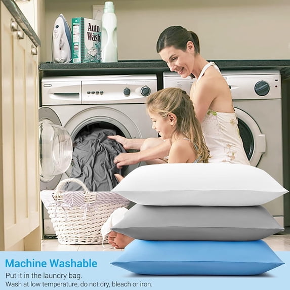 Aship Cooling Pillowcases, Q-max 0.55 Ultra-Chill & Stretch Summer Cooling Pillow Cases for Skin Hair & Hot Sleepers, OEKO-TEX Certified, Hidden Zipper, Machine Washable, King 20''x36'', 2 Pack Gray