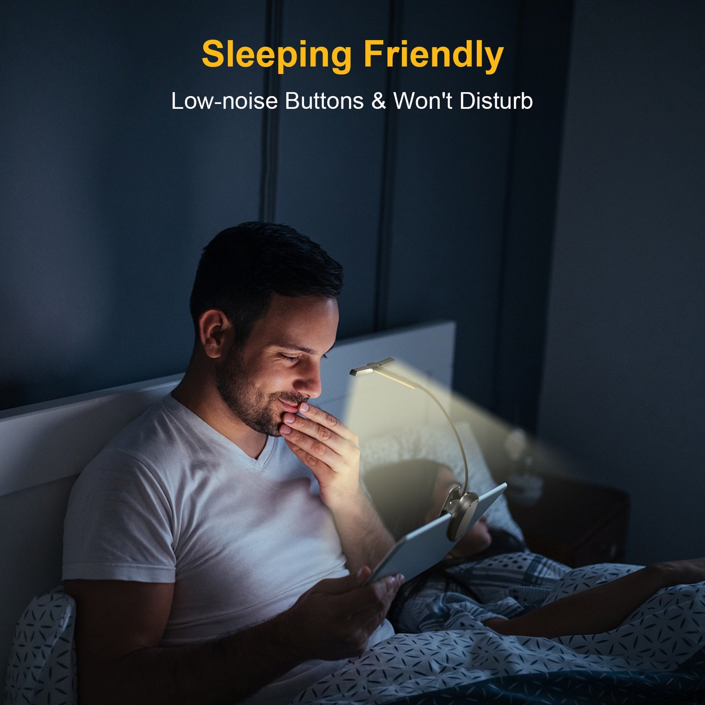 Aship Tri-Head Adjustable Book Light,3 Colors 12 Brightness Levels Clip on Reading Book,Eye-Care Clip on Reading Light Up to 100 Hrs,Perfect Little Book Light for Readers & Kids