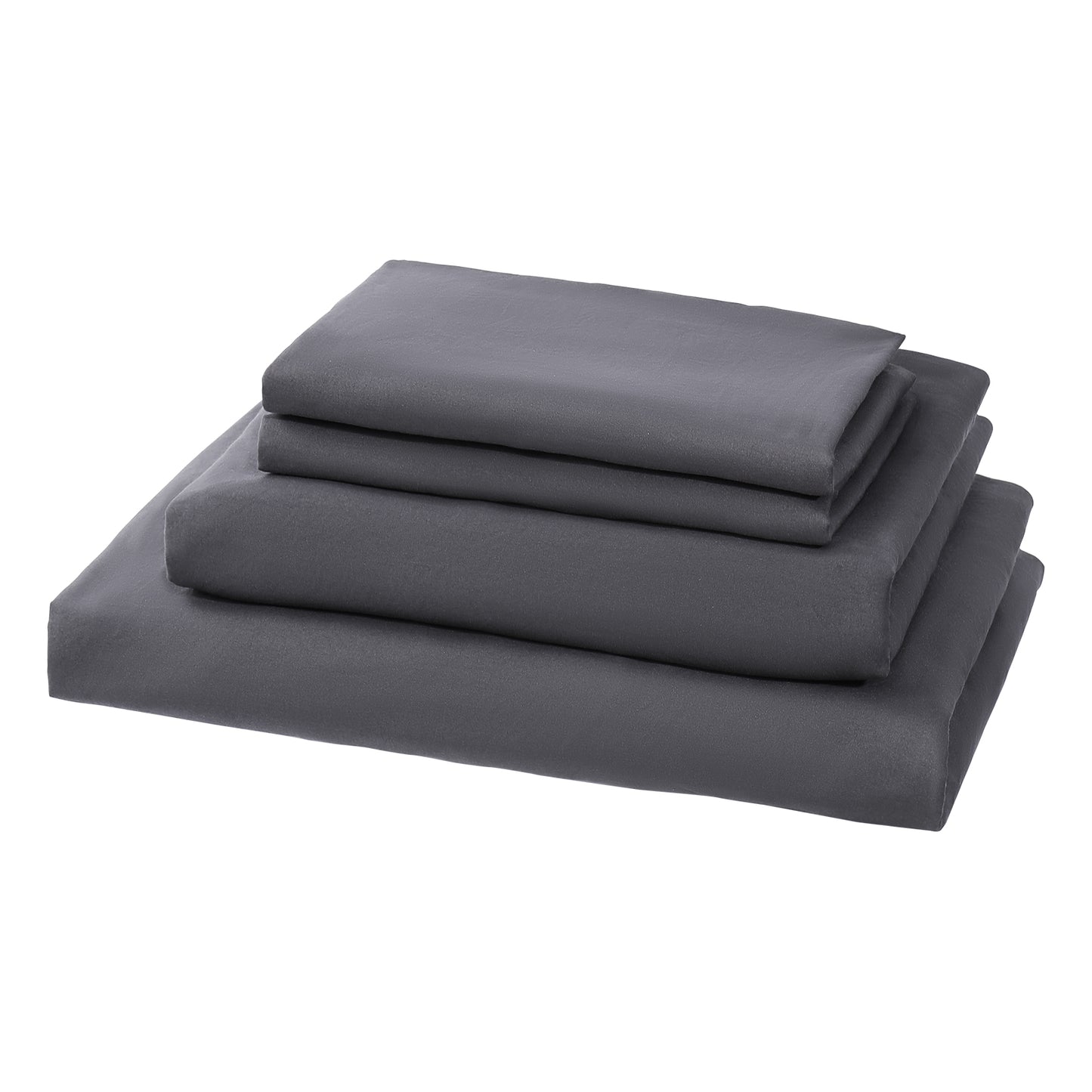 Aship Bed Sheet Set Queen,4 Pieces Microfiber Deep Pocket Sheet Set, Wrinkle Free Breathable & Super Soft Bedding Sheet Gray