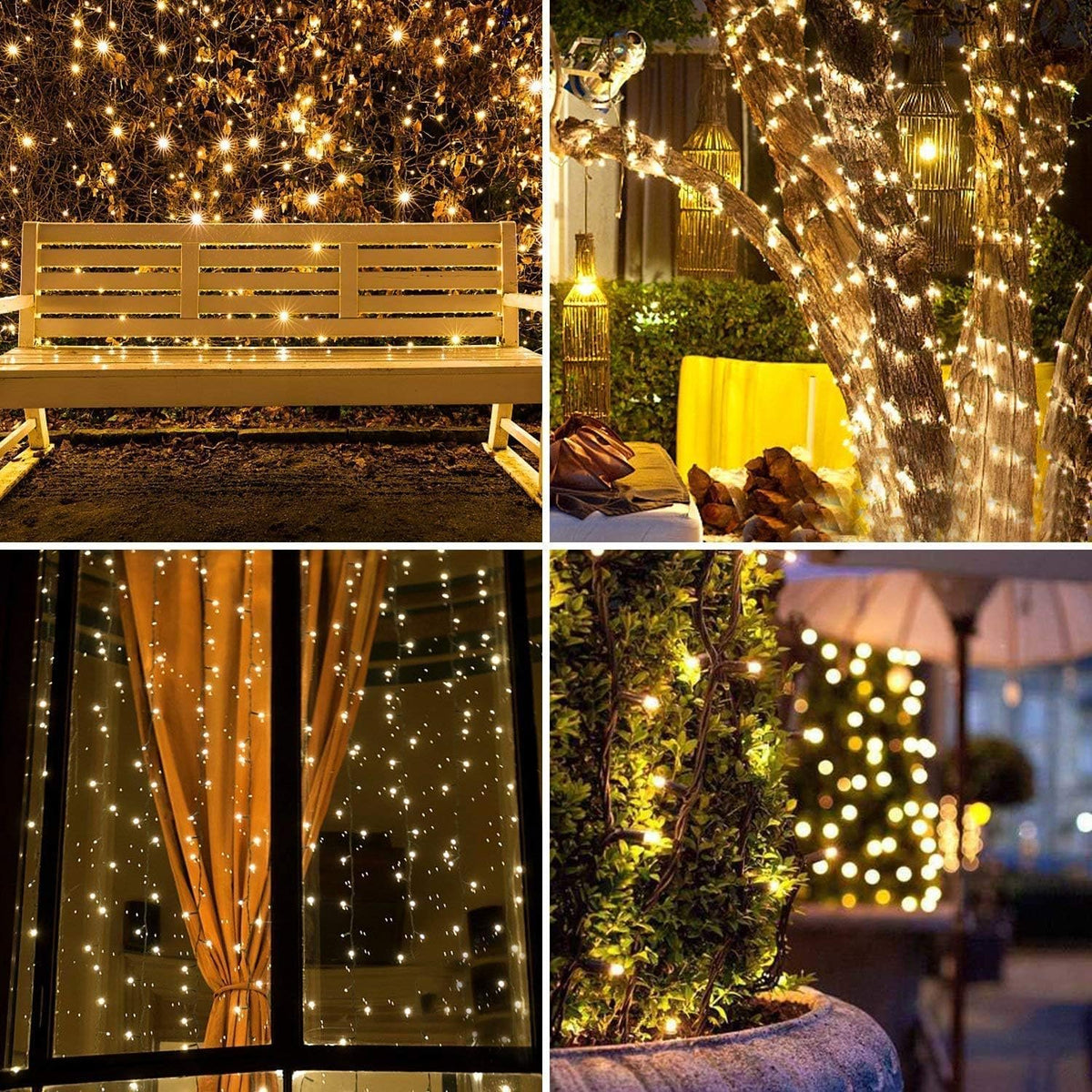 82FT Christmas String Lights 1000 LED, Outdoor Waterproof Christmas Lights with 8 Modes, Warm White Plug in Christmas Lights for Tree Xmas Holiday Wedding Party Decor
