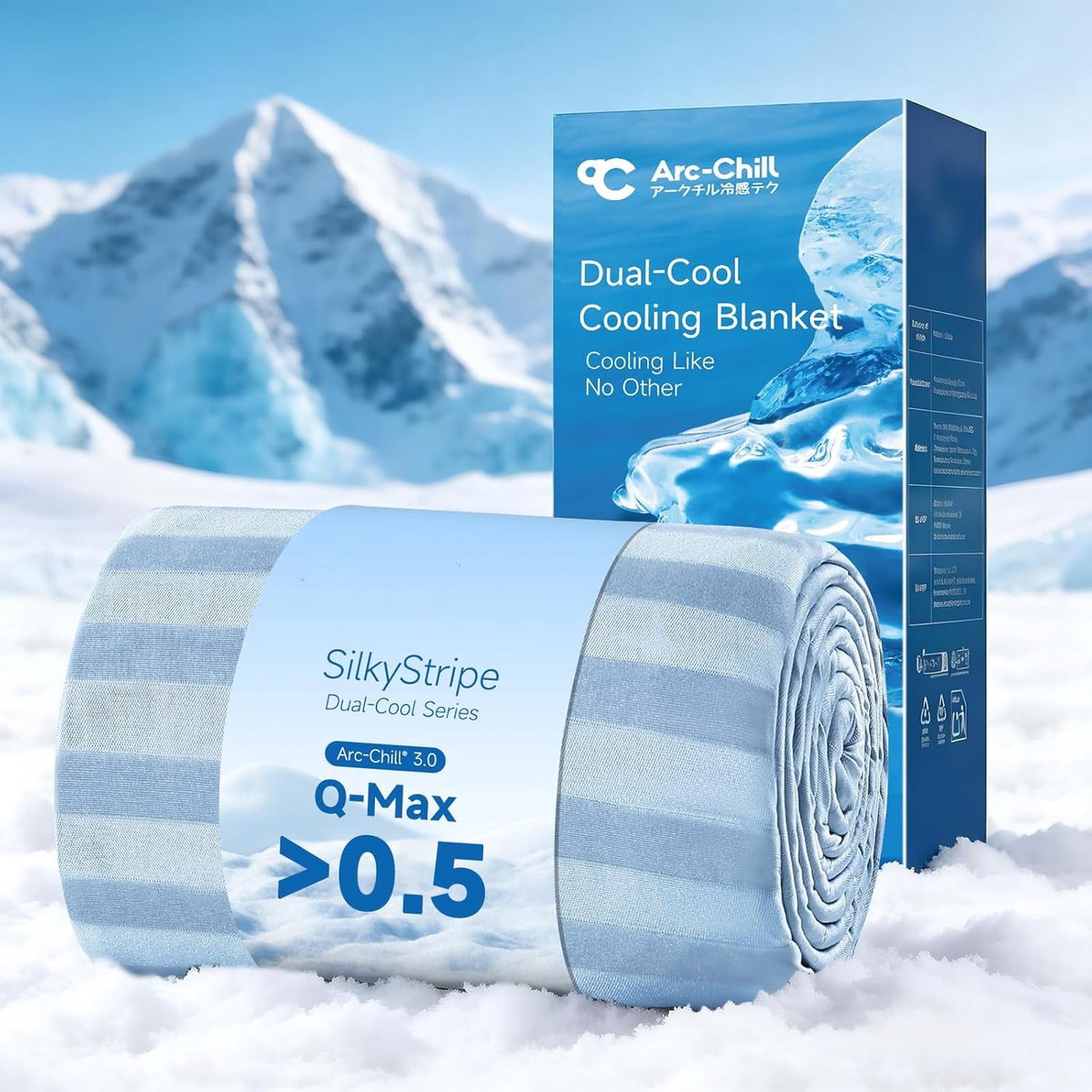 Aship Cooling Blankets Twin for Hot Sleepers Summer Blanket Thin Lightweight Breathable Soft Double Side Ice Cooling Blanket for Bed Couch Sofa Travel , Keep Cool for Night Sweats, Blue 59"x 79"