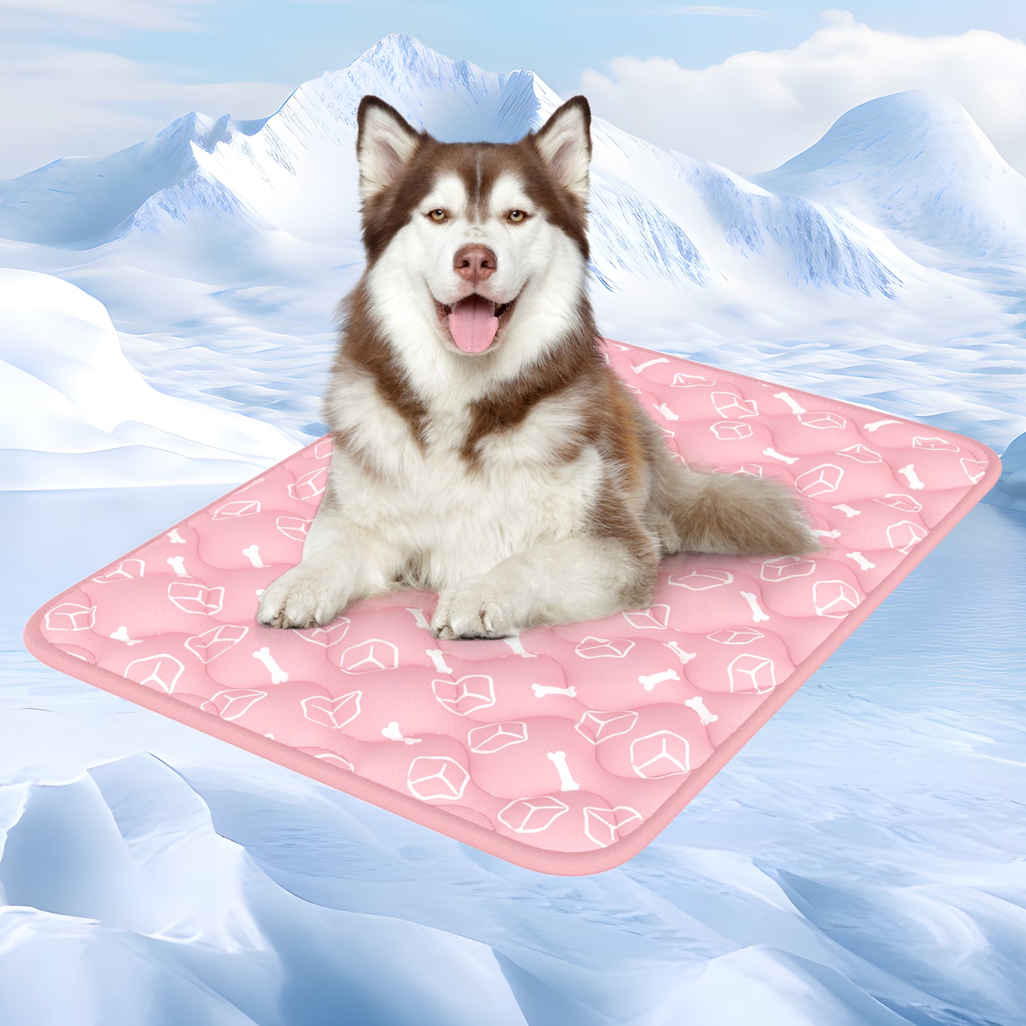 Aship Thicken Pet Cooling Mat, Self-Cooling Mat for Cat, QMX>0.5 Breathable Color Changing Pad, Anti-slip Waterproof Washable