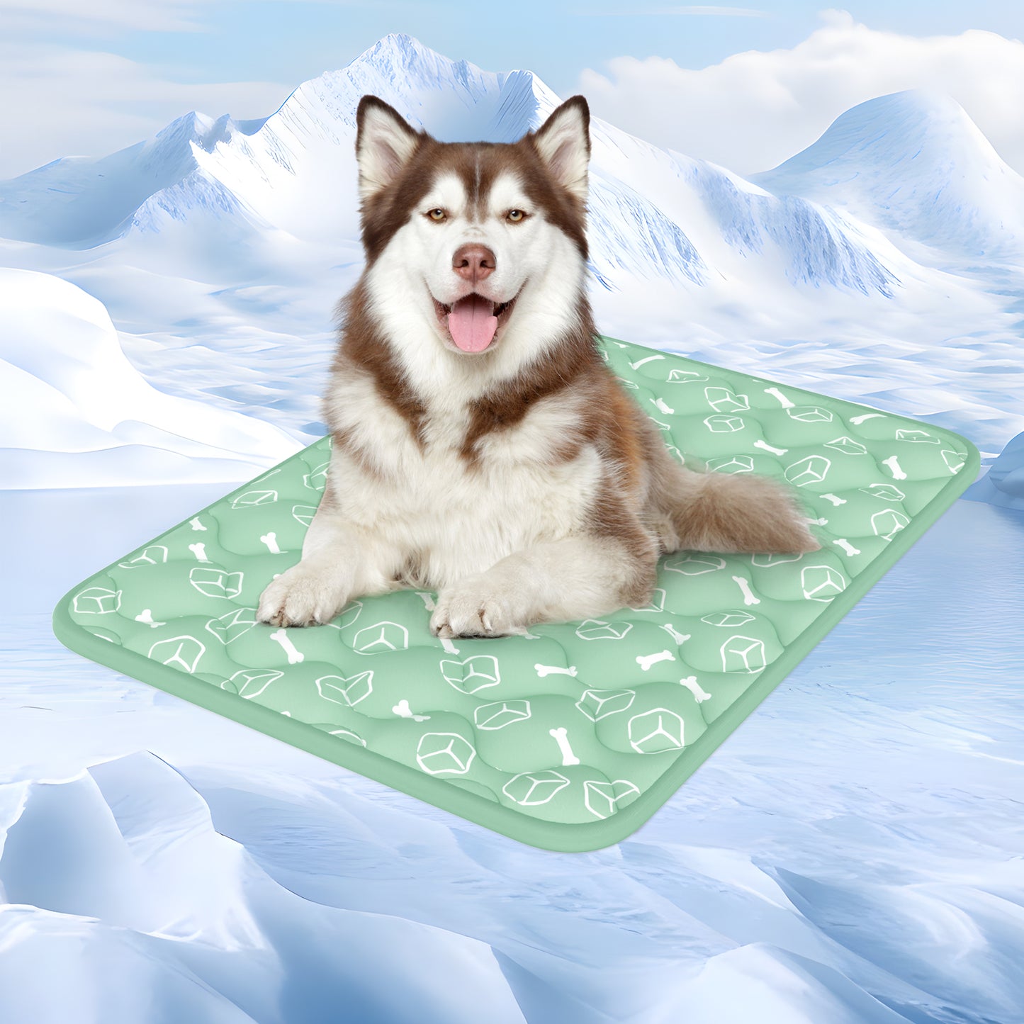 Aship Thicken Pet Cooling Mat, Self-Cooling Mat for Cat, QMX>0.5 Breathable Color Changing Pad, Anti-slip Waterproof Washable
