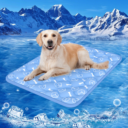 Aship Thicken Pet Cooling Mat, Self-Cooling Mat for Cat, QMX>0.5 Breathable Color Changing Pad, Anti-slip Waterproof Washable