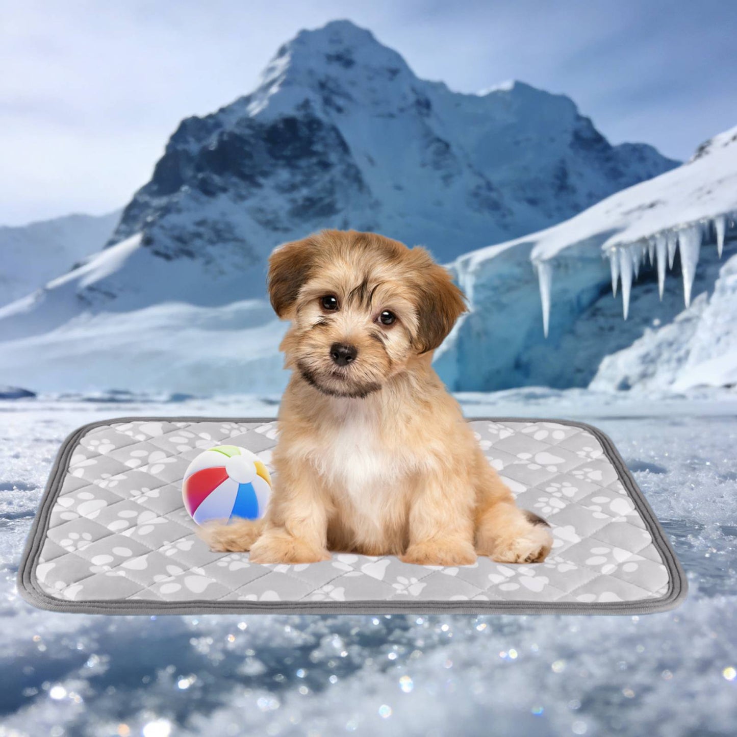 Aship Cat Cooling Mat, Self-Cooling Mat for Small Pets, Arc-Chill Cooling Fiber & Endothermic Color Changing Pet Cooling Pad for Hot Summer, Washable Non-Toxic & Foldable