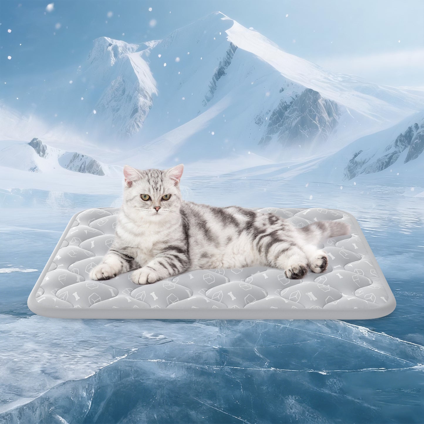 Aship Thicken Pet Cooling Mat, Self-Cooling Mat for Cat, QMX>0.5 Breathable Color Changing Pad, Anti-slip Waterproof Washable
