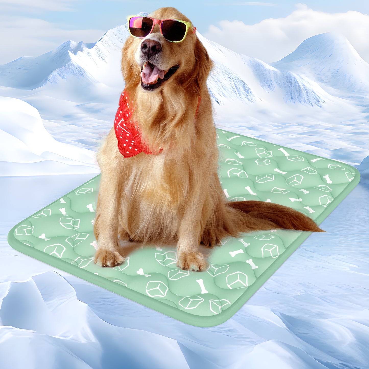 Aship Thicken Pet Cooling Mat, Self-Cooling Mat for Cat, QMX>0.5 Breathable Color Changing Pad, Anti-slip Waterproof Washable