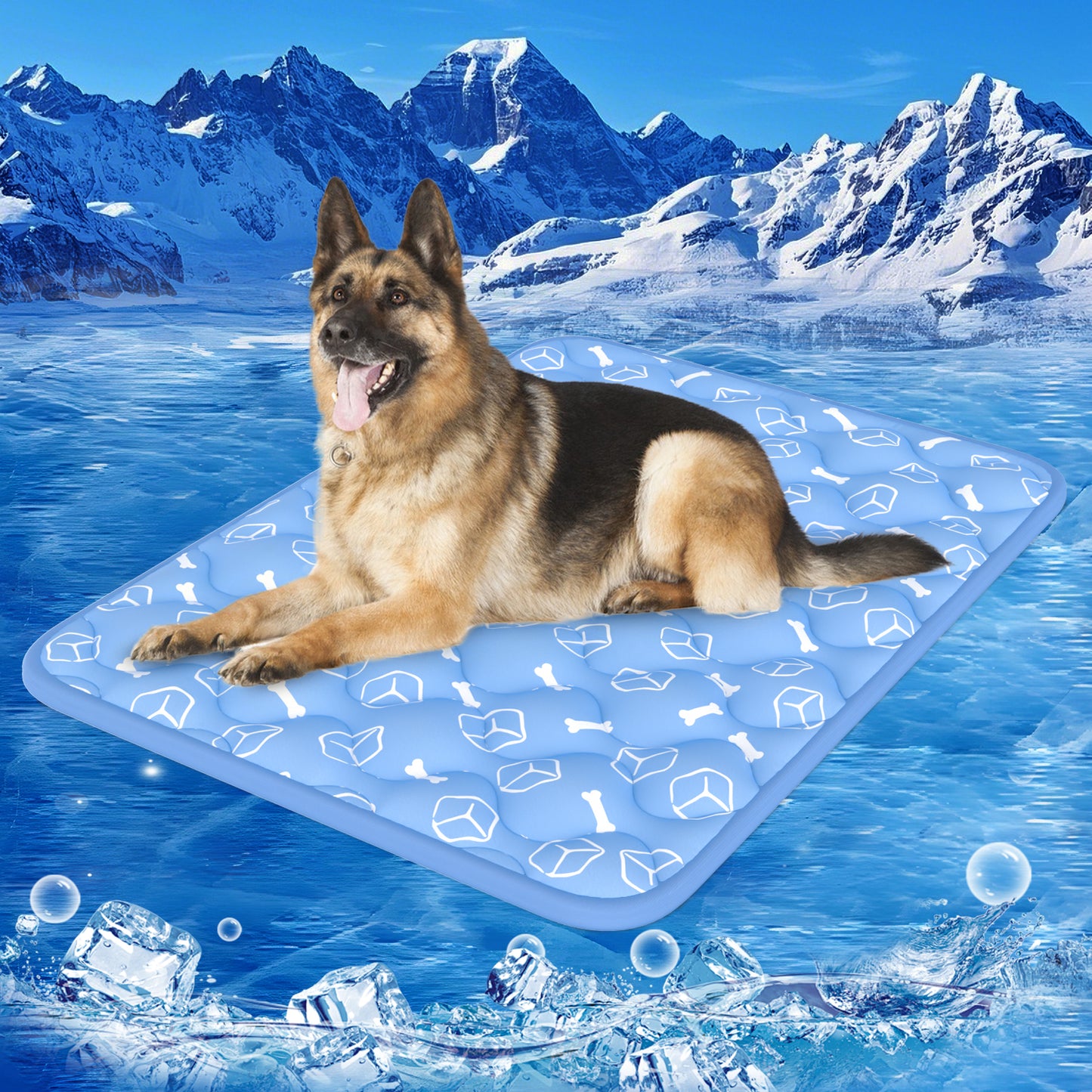 Aship Thicken Pet Cooling Mat, Self-Cooling Mat for Cat, QMX>0.5 Breathable Color Changing Pad, Anti-slip Waterproof Washable