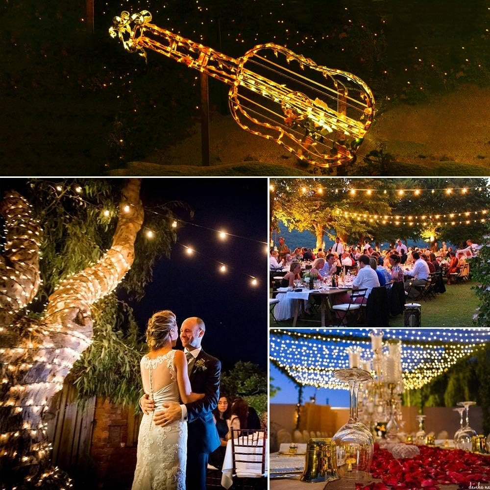 82FT Christmas String Lights 1000 LED, Outdoor Waterproof Christmas Lights with 8 Modes, Warm White Plug in Christmas Lights for Tree Xmas Holiday Wedding Party Decor