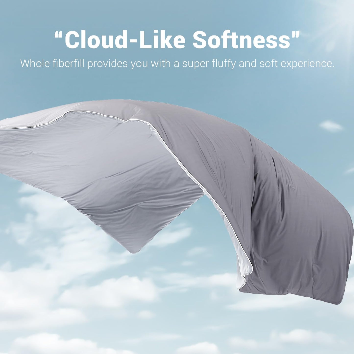 Aship Cooling Comforter for Hot Sleepers, 79*87", Arc-Chill 3.0 Cool Fabric Cooling Blanket, Washable, Cloud-Like Softness