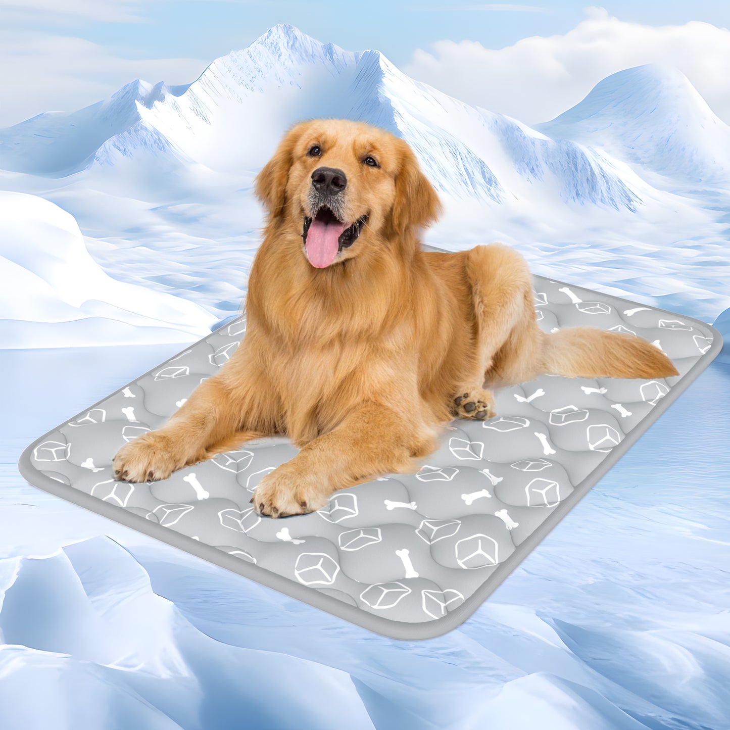 Aship Thicken Pet Cooling Mat, Self-Cooling Mat for Cat, QMX>0.5 Breathable Color Changing Pad, Anti-slip Waterproof Washable