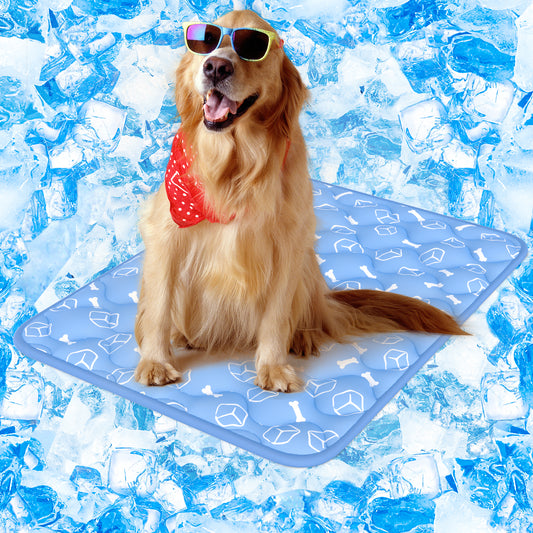 Aship Thicken Pet Cooling Mat, Self-Cooling Mat for Cat, QMX>0.5 Breathable Color Changing Pad, Anti-slip Waterproof Washable